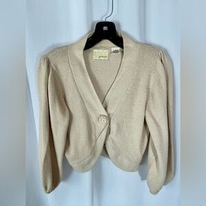 Guinevere Shrug Puffed Sleeve Sweater